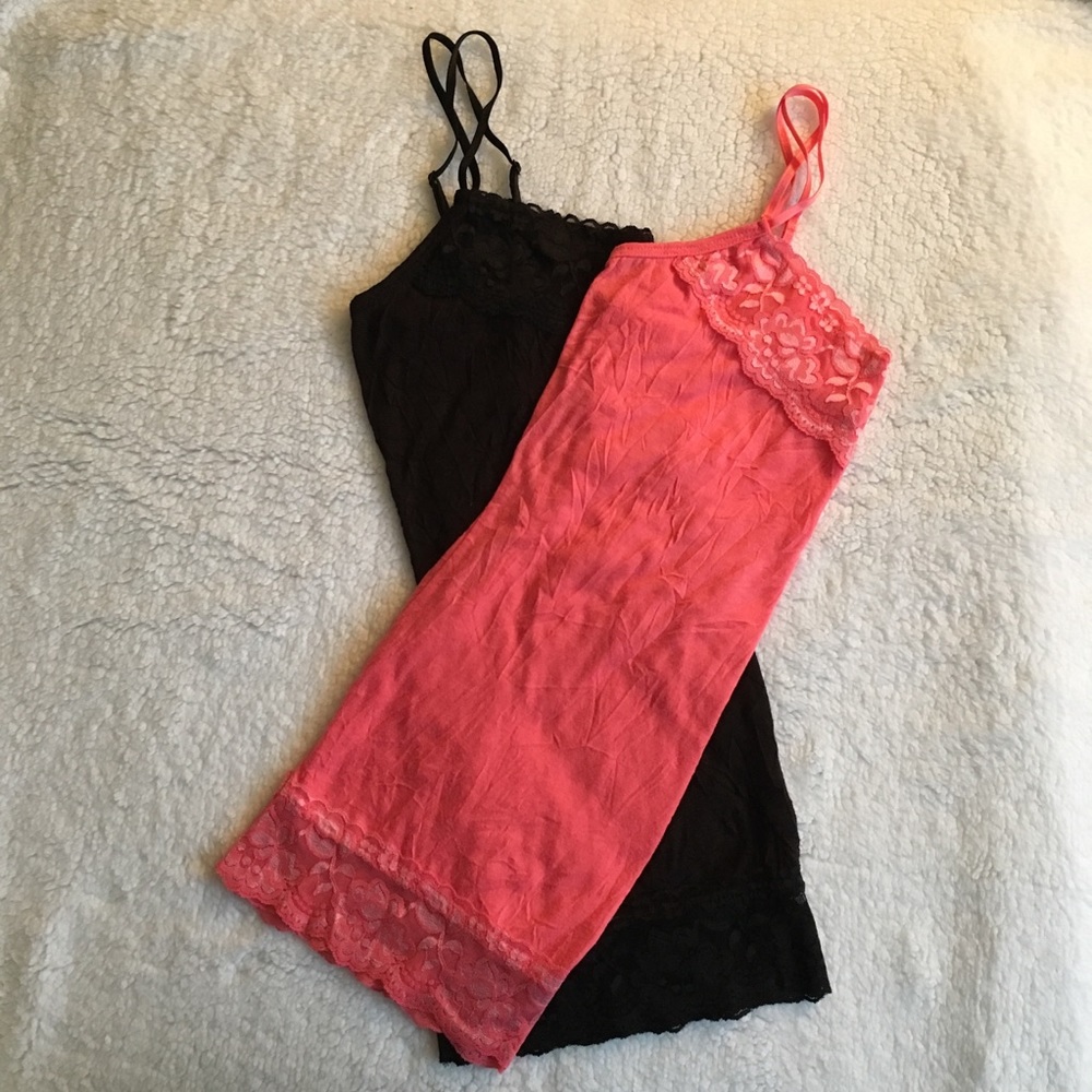 Maurices Lace camisole tank top LOT OF TWO